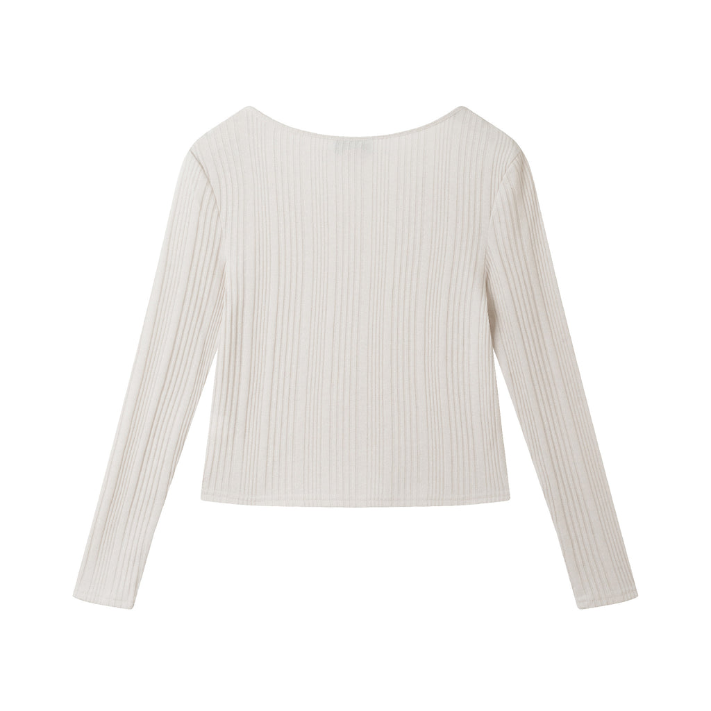 Tween (7-16) Ribbed Top & Houndstooth Skirt Set | Ivory & Pink - Andy & Evan