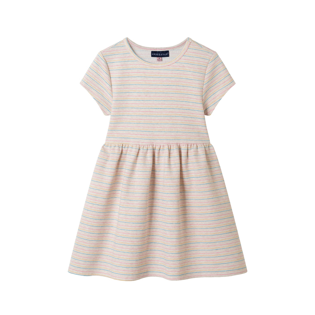 Kids Sweatshirt & Dress Set | Teal Rainbow - Andy & Evan