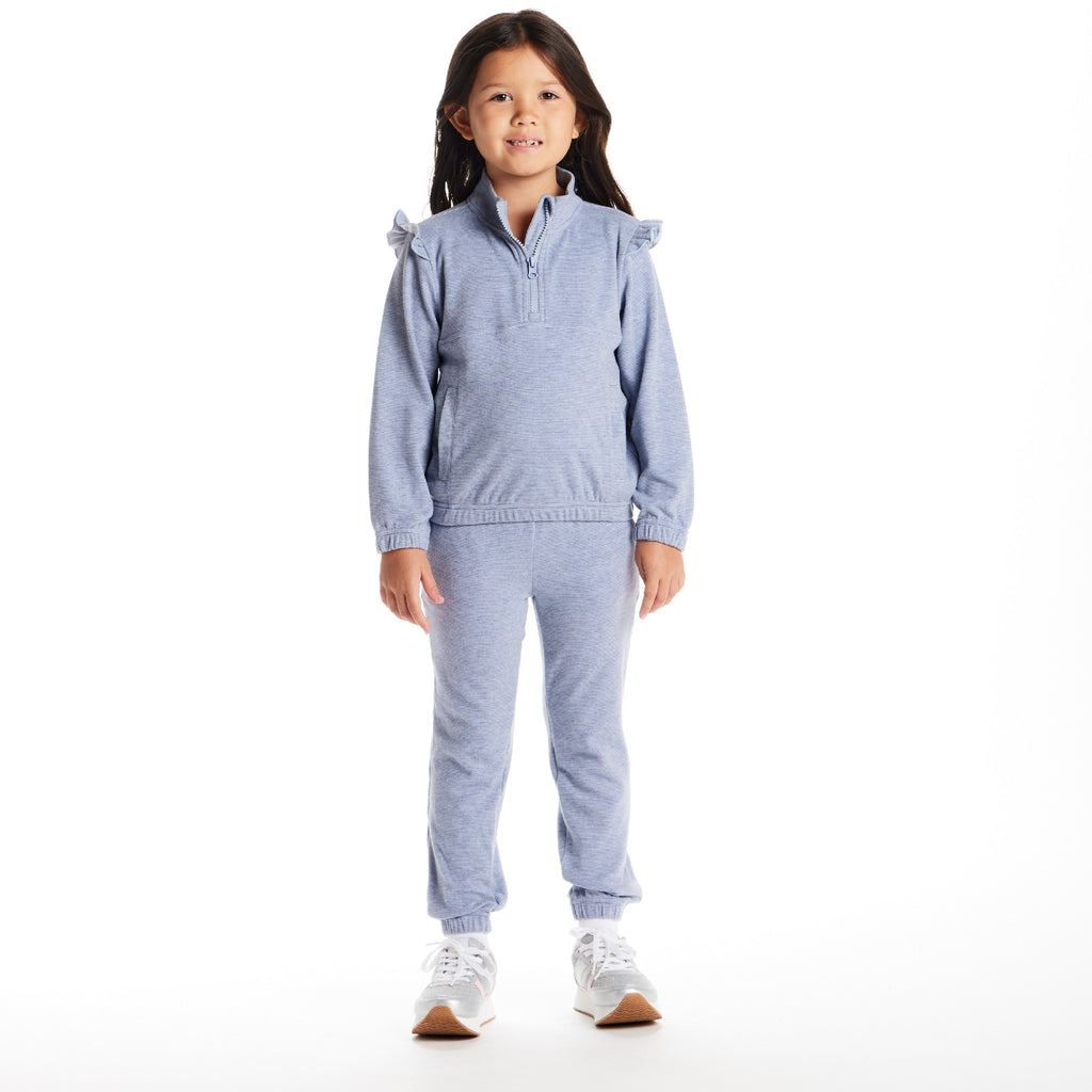 Kids Quarter Zip Sweatshirt Set | Navy - Andy & Evan