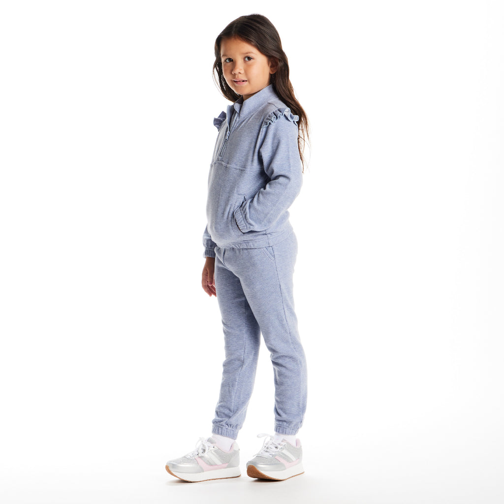 Kids Quarter Zip Sweatshirt Set | Navy - Andy & Evan