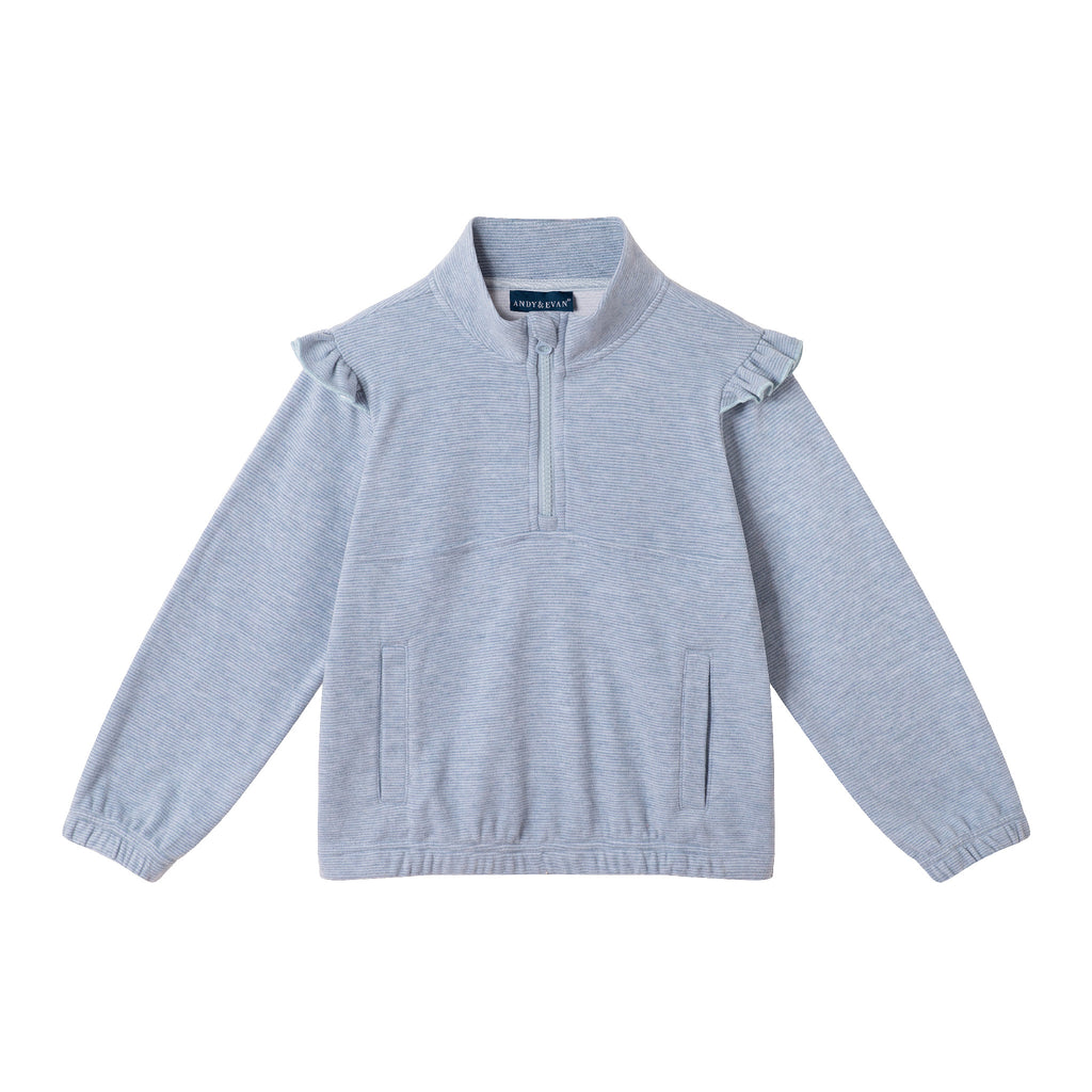 Kids Quarter Zip Sweatshirt Set | Navy - Andy & Evan