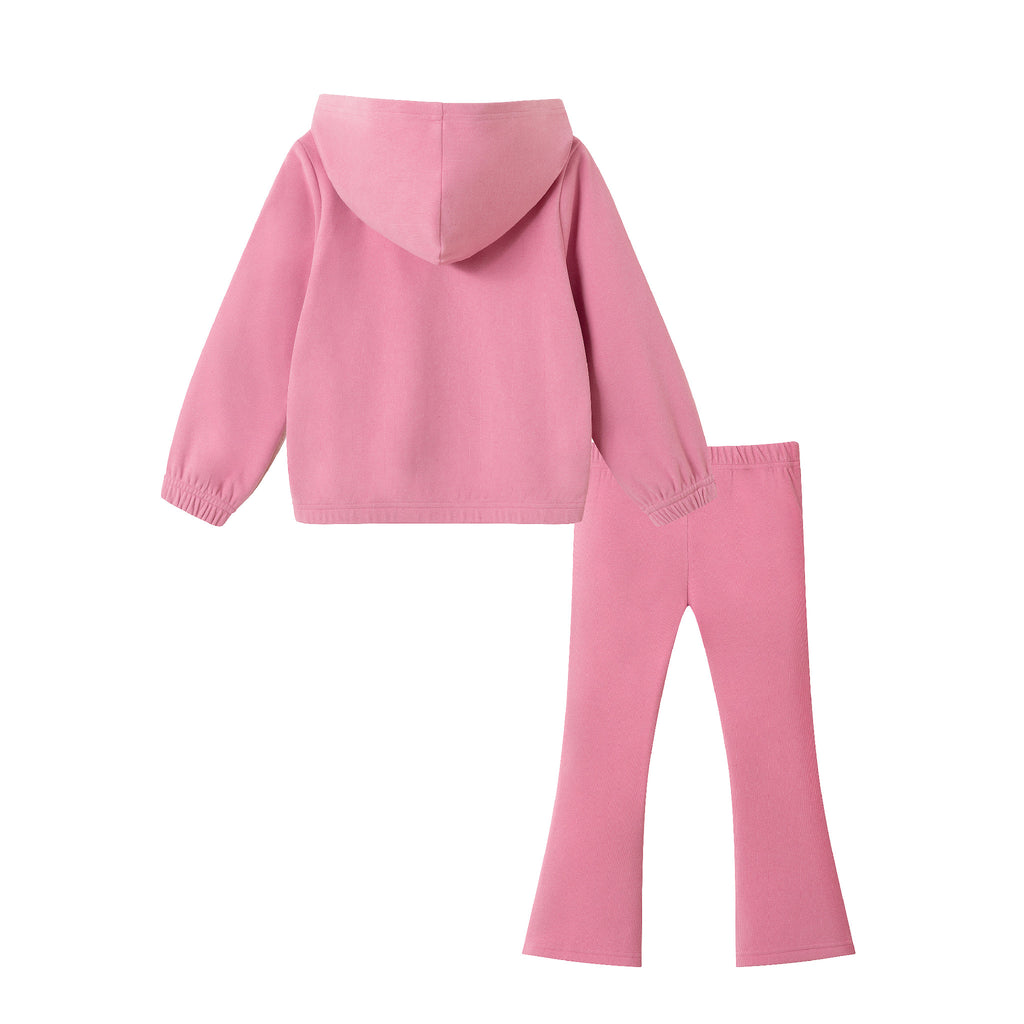 Kids Comfy Hoodie Set | Pink - Andy & Evan