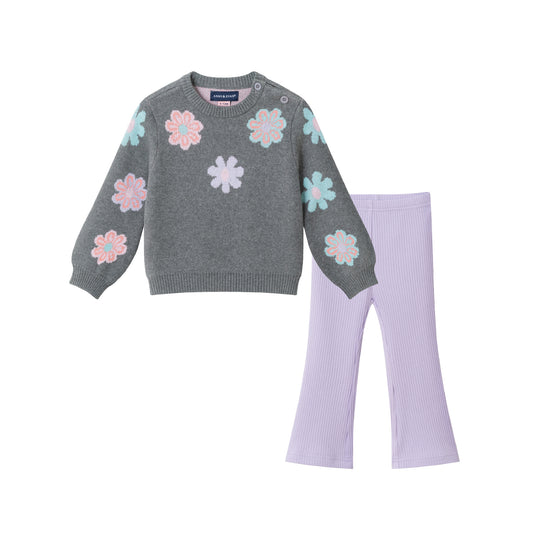 Infant Sweater & Legging Set | Groovy Blossoms