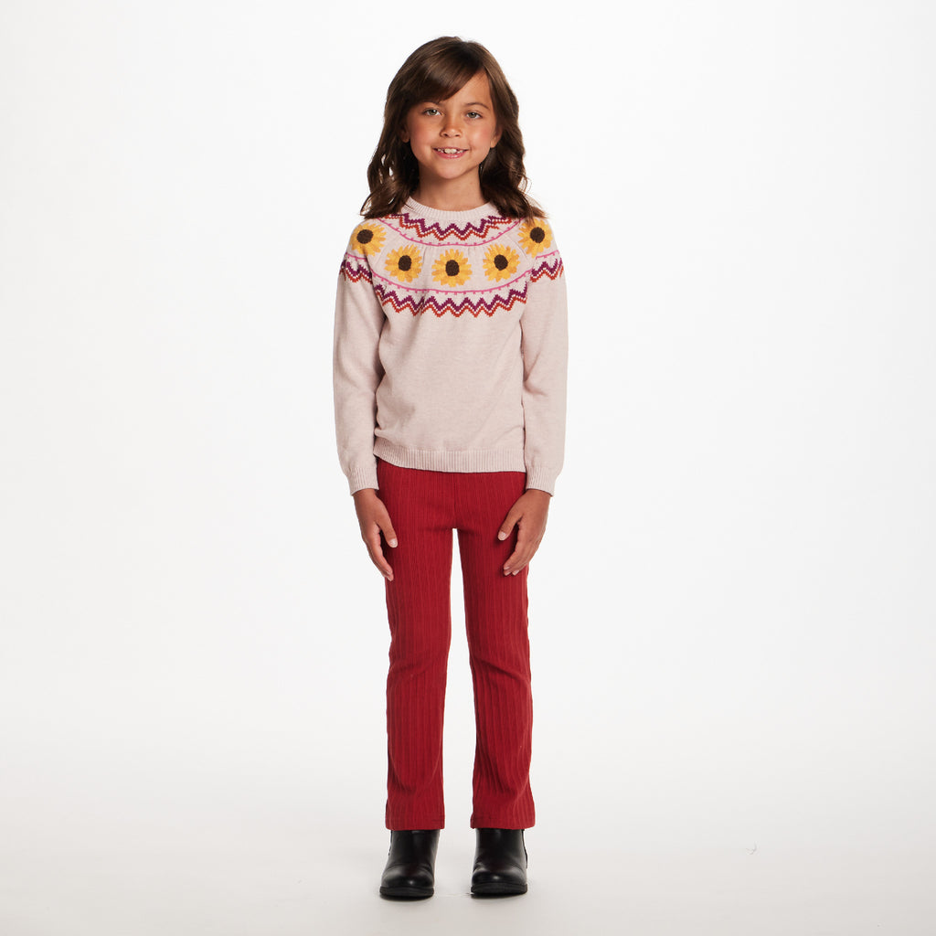 Kids Sweater & Flare Legging Set | Sunflowers - Andy & Evan