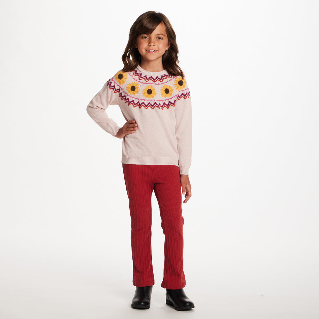 Kids Sweater & Flare Legging Set | Sunflowers - Andy & Evan