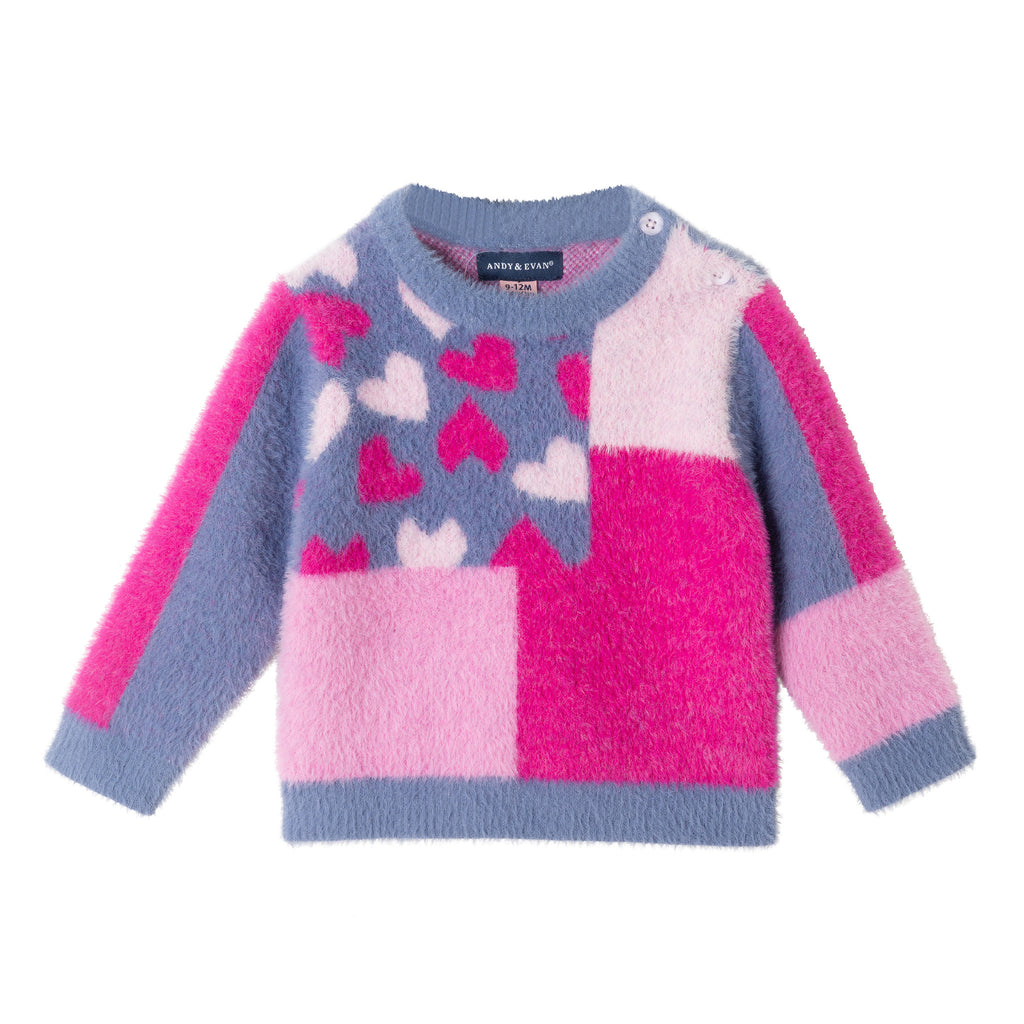 Infant Sweater & Legging Set | Pink Hearts - Andy & Evan