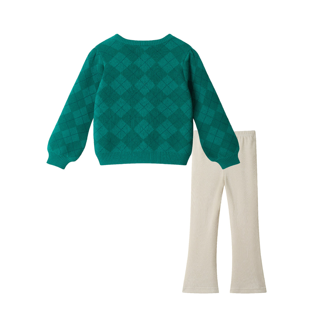 Kids Sweater & Legging | Green Jolly - Andy & Evan