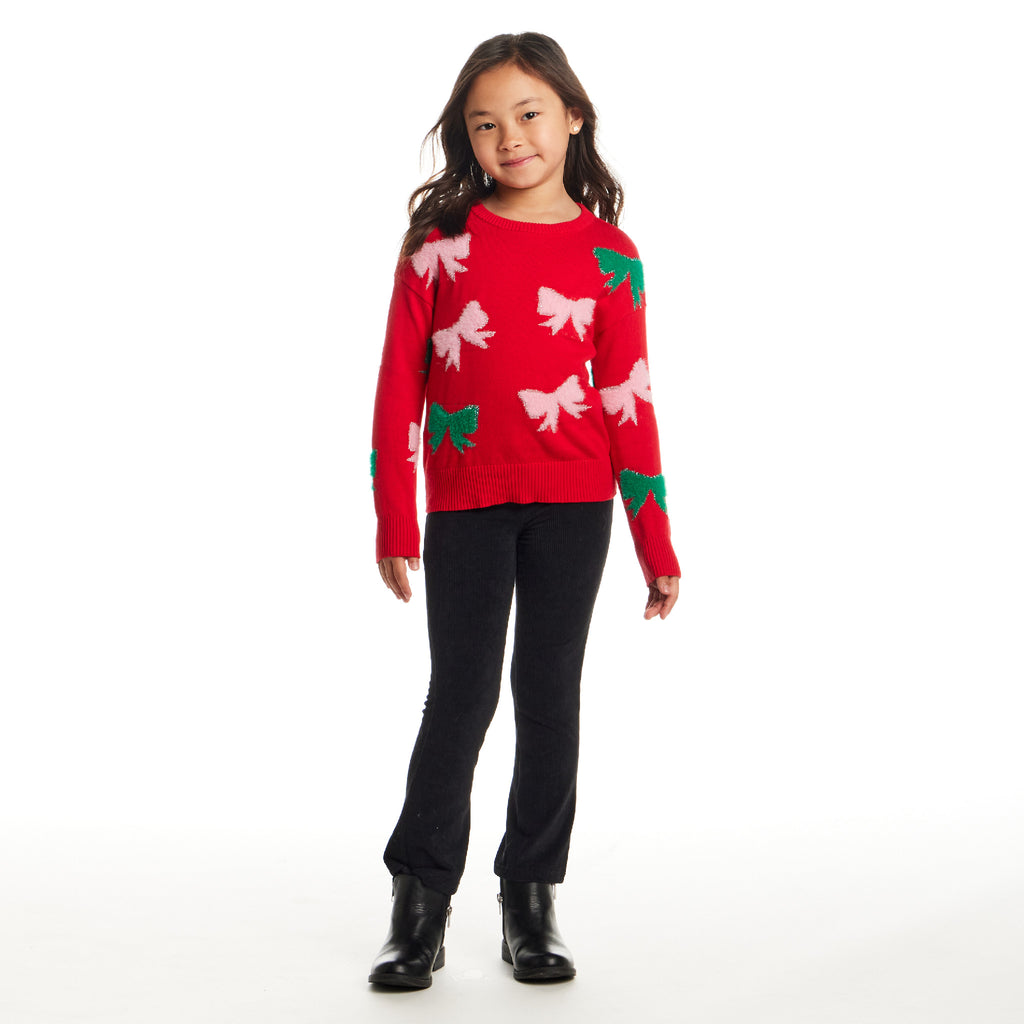 Kids Graphic Sweater | Bow Icons - Andy & Evan