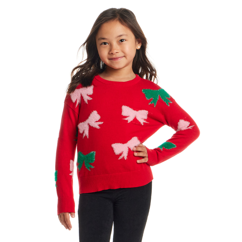 Kids Graphic Sweater | Bow Icons - Andy & Evan