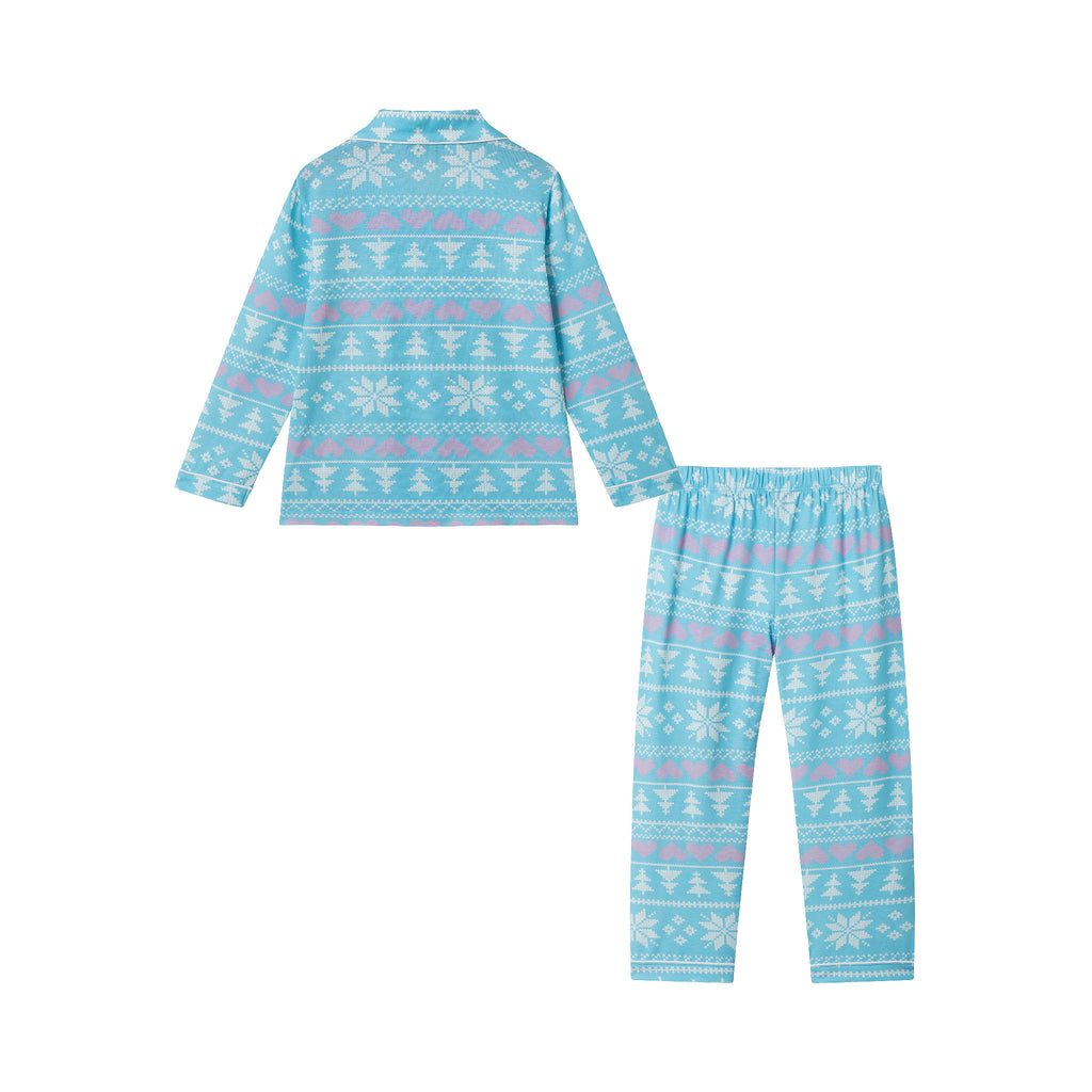 Kids Holiday Pajama Set | Snowflakes & Hearts - Andy & Evan