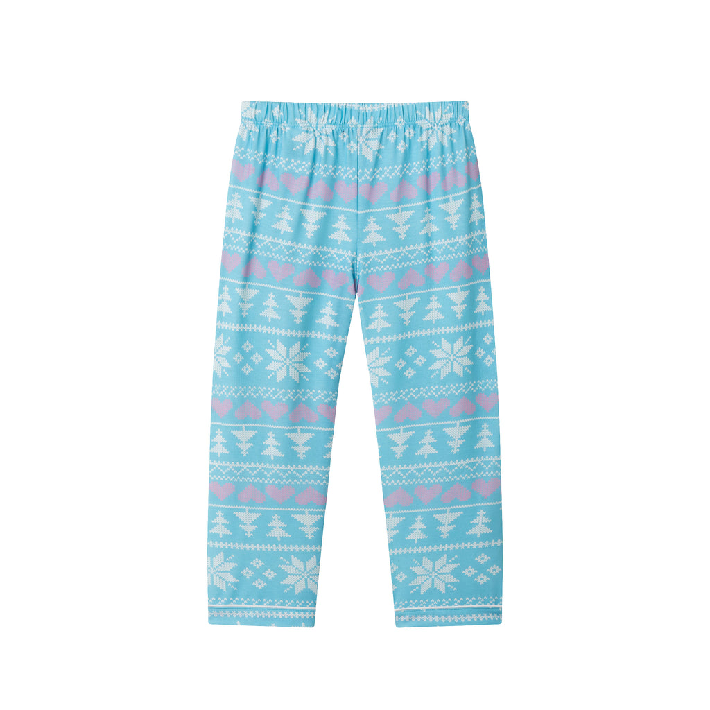 Kids Holiday Pajama Set | Snowflakes & Hearts - Andy & Evan