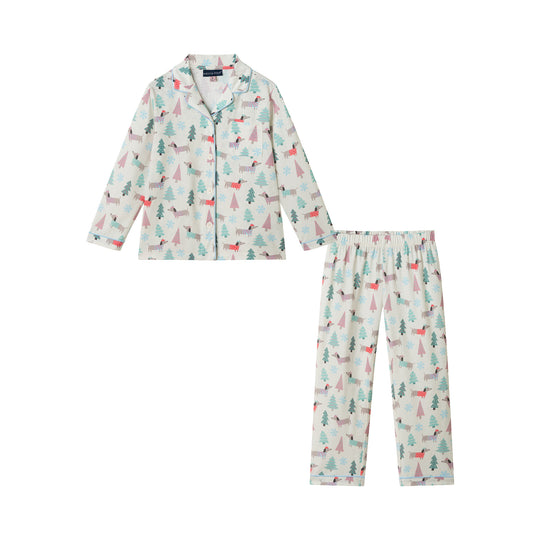Kids Holiday Pajama Set | Bark the Halls