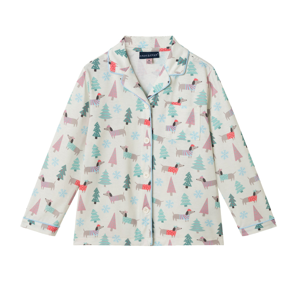 Kids Holiday Pajama Set | Bark the Halls - Andy & Evan