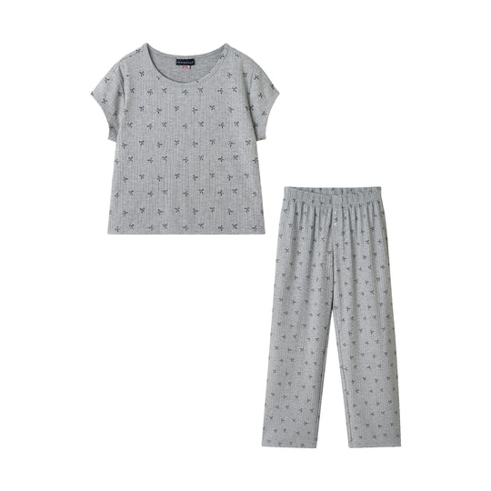 Tween (7-16) Ribbed Pajama Set | Cozy Bows