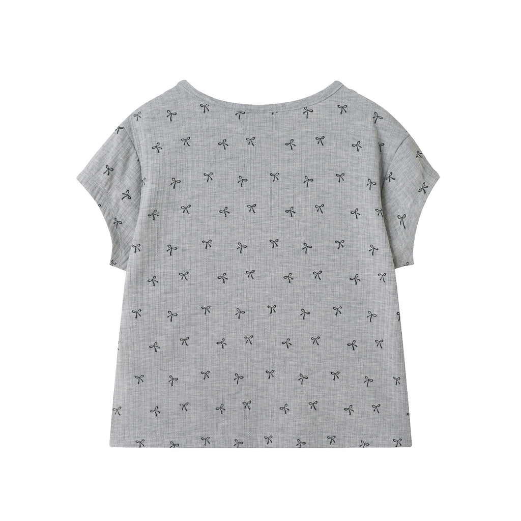 Tween (7-16) Ribbed Pajama Set | Cozy Bows - Andy & Evan