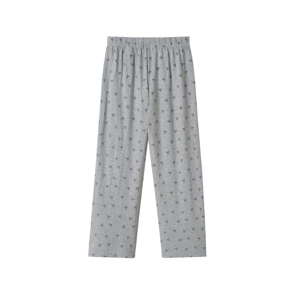 Tween (7-16) Ribbed Pajama Set | Cozy Bows - Andy & Evan
