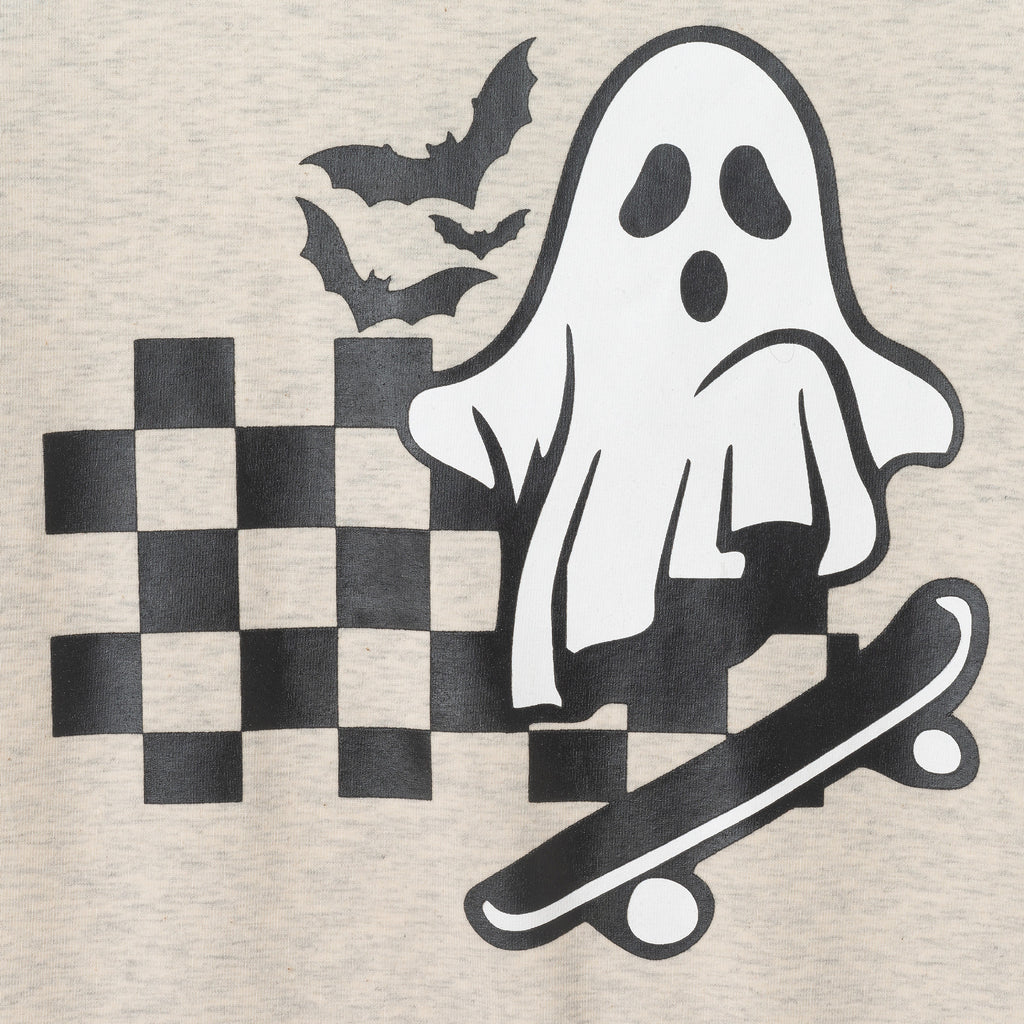 Infant (9-12M) Hooded Romper | Skateboard Ghost - Andy & Evan