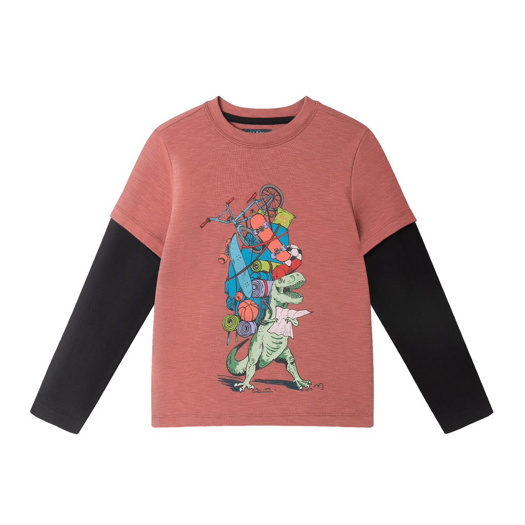 Kids Twofer Graphic Tee | Dino Explorer - Andy & Evan