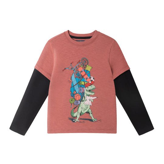 Kids Twofer Graphic Tee | Dino Explorer