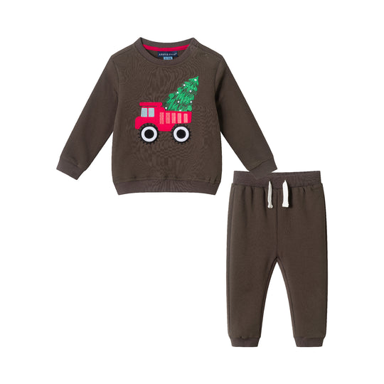 Infant Baby Matching Set | Brown Truck