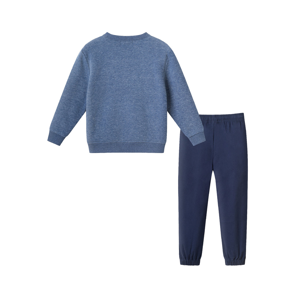 Kids Sweater & Twill Jogger Set | Navy Polar Bear - Andy & Evan