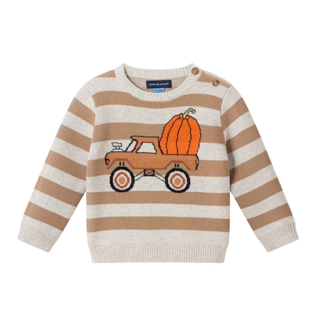 Infant Pumpkin Truck Sweater & Jogger Set | Pumpkin Truck - Andy & Evan