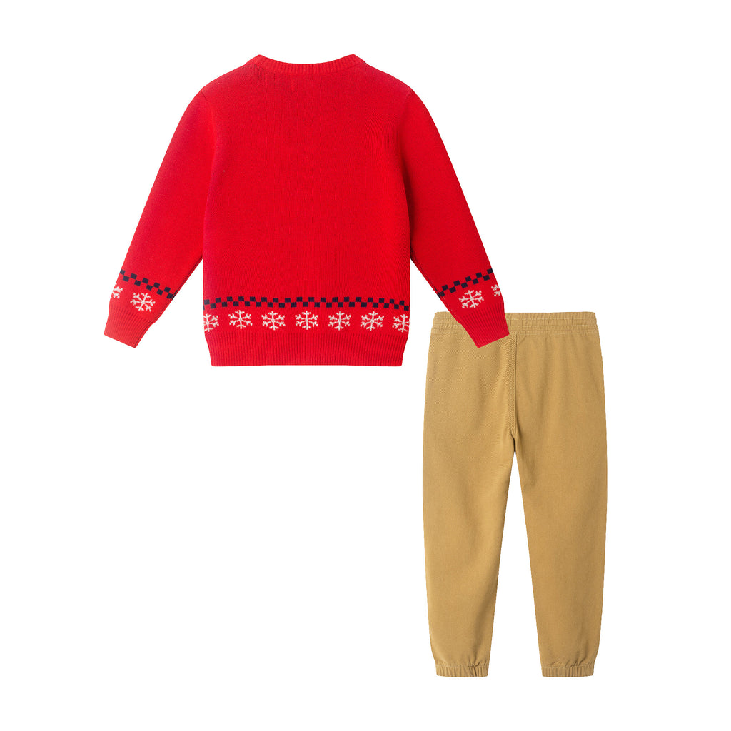 Kids Sweater & Pants Set | Gingerbread & Dinos - Andy & Evan
