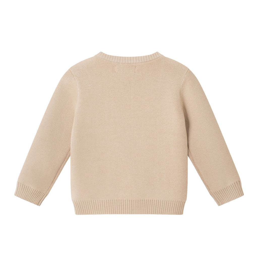 Infant Baby Sweater Set | Beige Dino - Andy & Evan