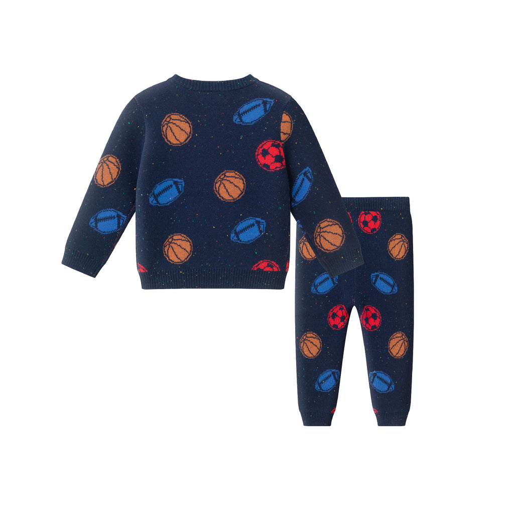 Infant Baby Sweater Set | Navy Sports - Andy & Evan
