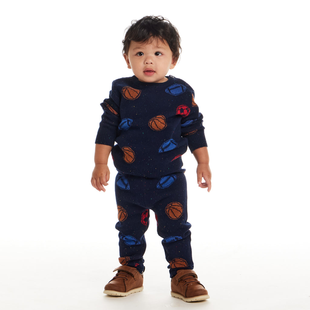 Infant Baby Sweater Set | Navy Sports - Andy & Evan