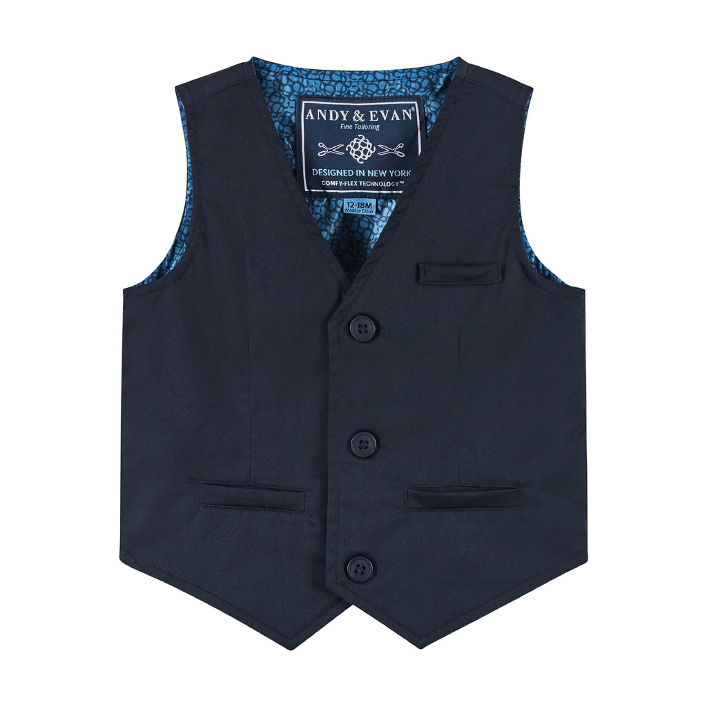 Infant 4-Piece Vest Set | Navy - Andy & Evan