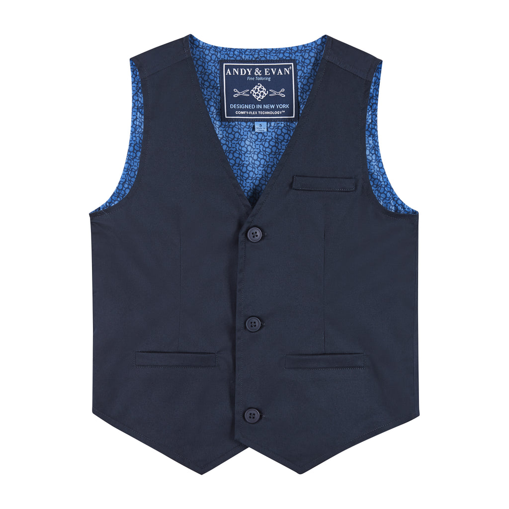 Kids 4-Piece Vest Set | Navy - Andy & Evan
