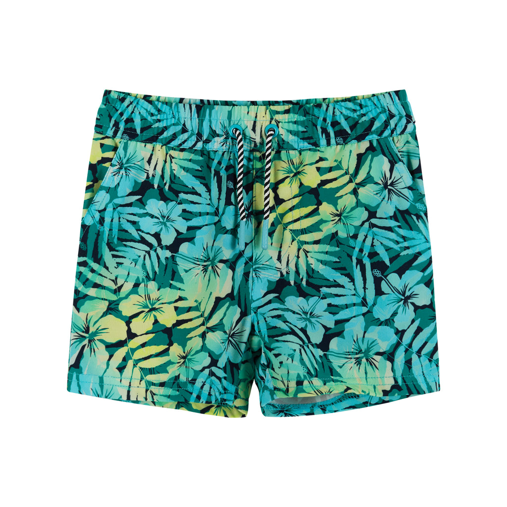 Comfort Stretch Lined Boardshort | Tropical Print - Andy & Evan