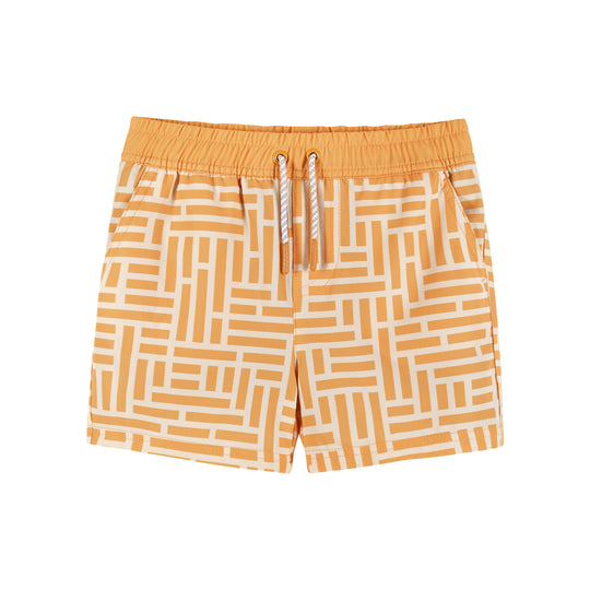 Comfort Stretch Lined Boardshort | Geometric Print (4-7 Years)