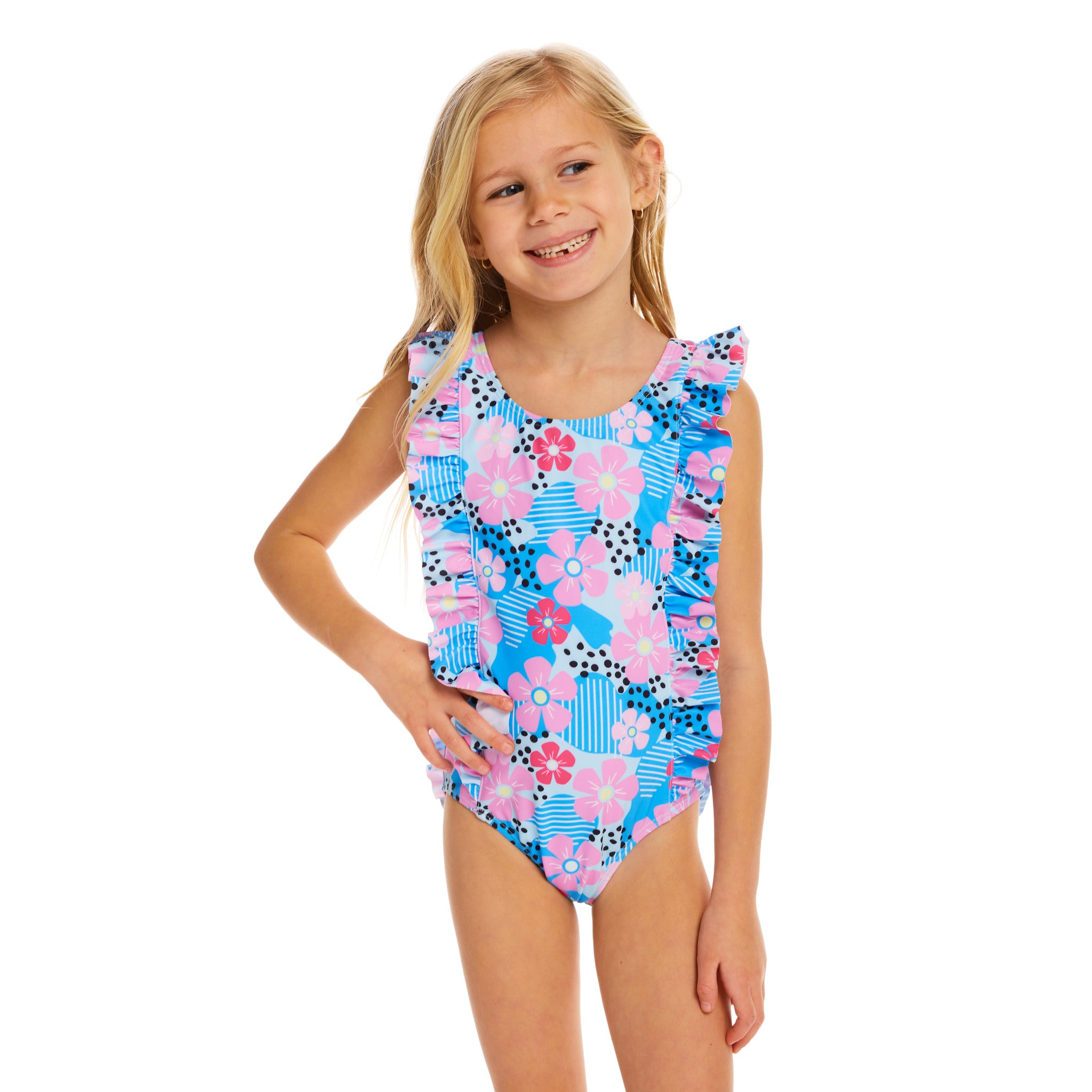 Janie And Jack Print Yellow Two Piece Swimsuit Size 12 (big Kids) - 50% Off