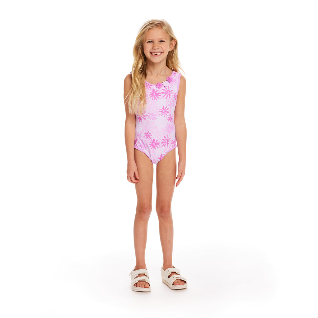 Pink Floral One-Piece Swimsuit - Andy & Evan