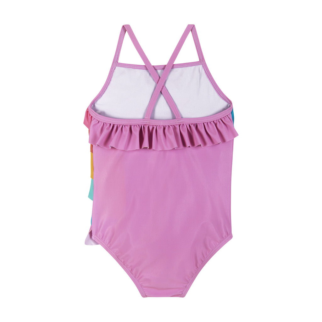Infant Rainbow Ruffle Detail Swimsuit - Andy & Evan