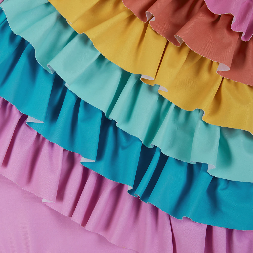 Infant Rainbow Ruffle Detail Swimsuit - Andy & Evan