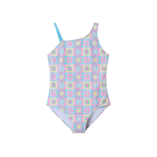 Kids (7-16) One-Piece Swimsuit | Crochet Look