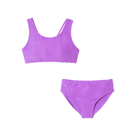 Kids (7-16) Two Piece Swim Suit | Purple