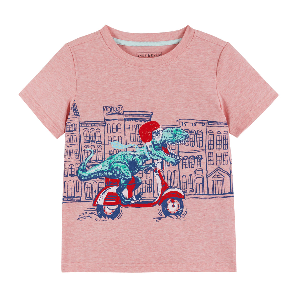 Short Sleeve Graphic Tee | Scooter Rex - Andy & Evan