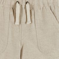 Linen Blend Shorts | Stone - Andy & Evan