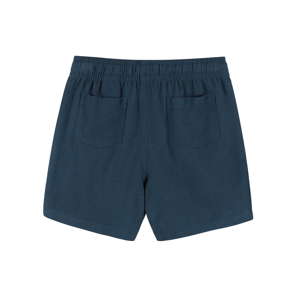Linen Blend Shorts | Blue - Andy & Evan