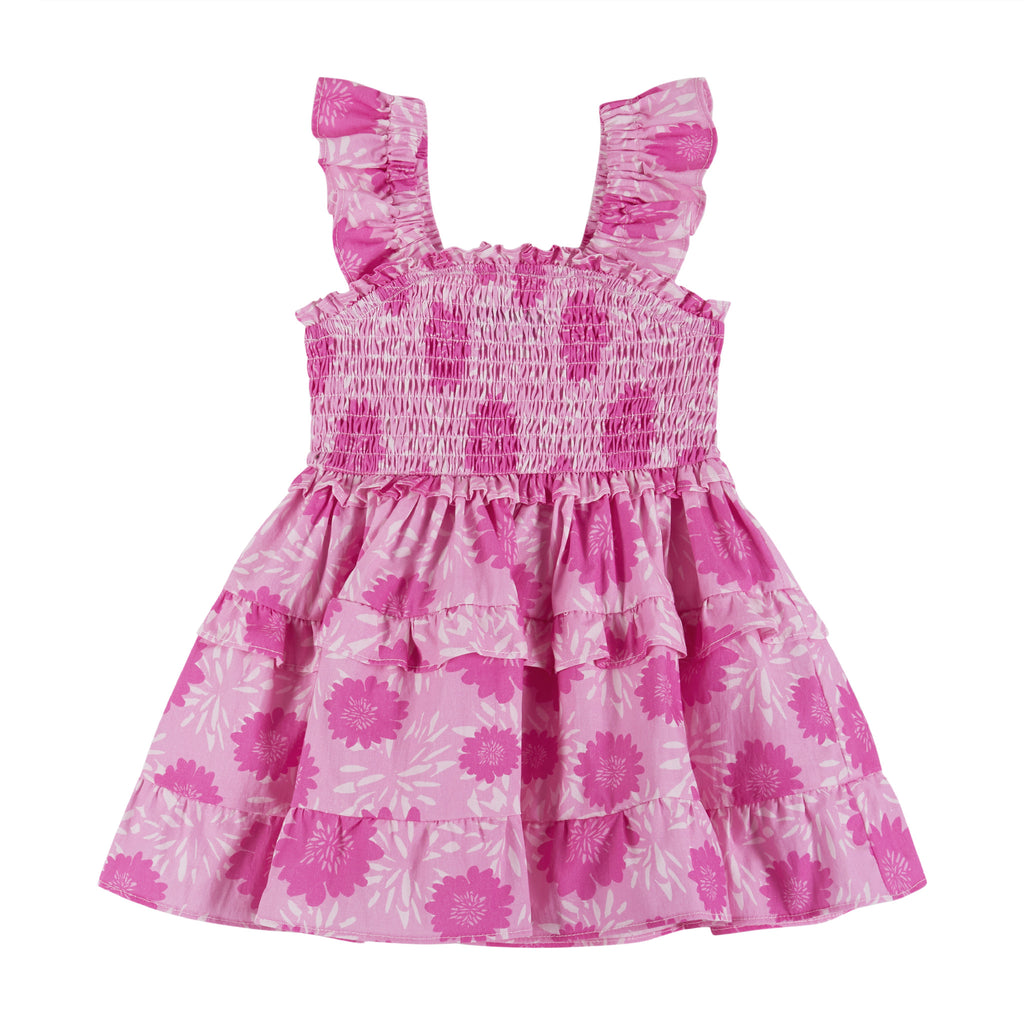 Infant Tiered Maxi Dress | Pink Floral - Andy & Evan