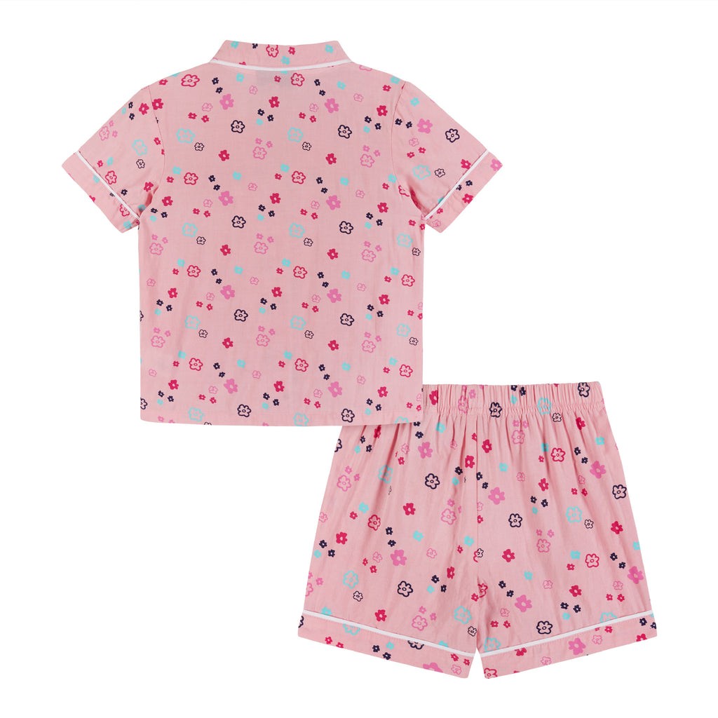 Two Piece Pajama Set | Pink Floral - Andy & Evan