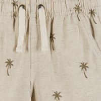Cabana Set | Beige Linen Palm Print - Andy & Evan