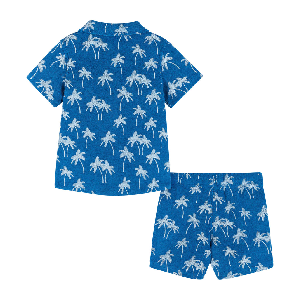 Infant Matching Terry Set | Palm Tree Print - Andy & Evan