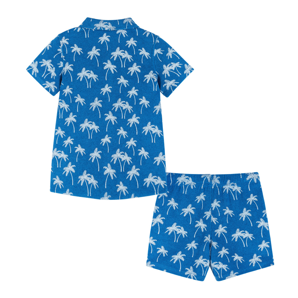 Matching Terry Set | Blue Palm Tree - Andy & Evan