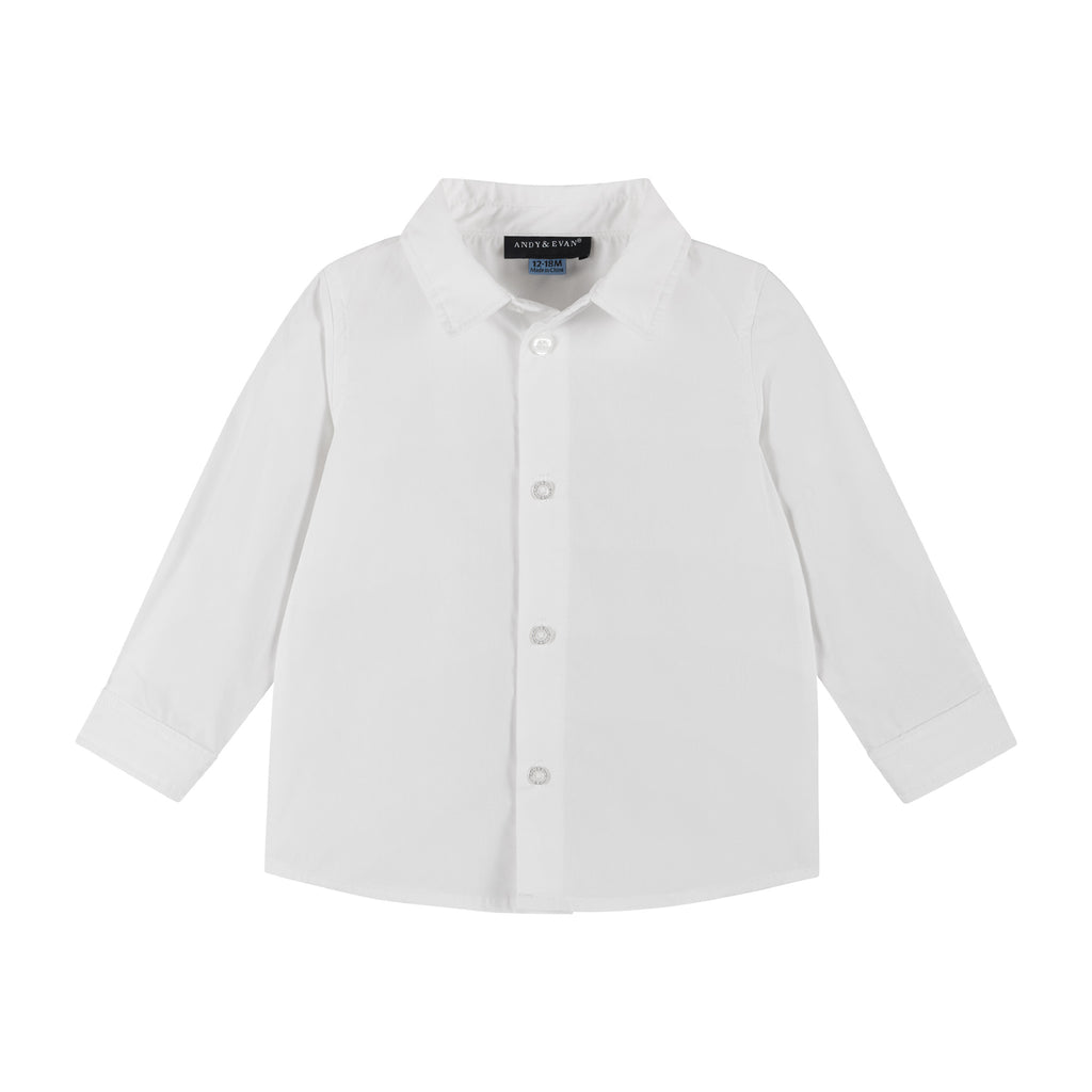 Infant Suspenders Bowtie Set | White - Andy & Evan