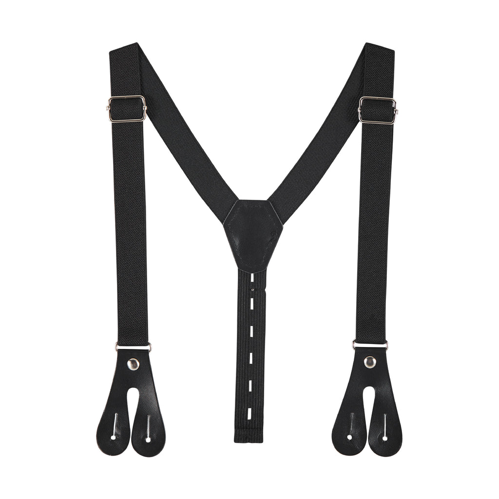 Infant Suspenders Bowtie Set | White - Andy & Evan